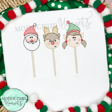 Load image into Gallery viewer, Girl's Christmas Lollipops - SKETCH EMBROIDERY