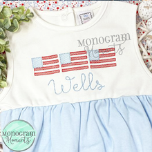 Load image into Gallery viewer, American Flags - SKETCH EMBROIDERY
