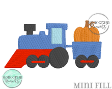 Load image into Gallery viewer, Pumpkin Train - MINI FILL EMBROIDERY