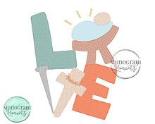 Load image into Gallery viewer, Jesus Is Love - SKETCH EMBROIDERY