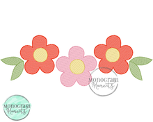 Load image into Gallery viewer, Flower Trio - SKETCH EMBROIDERY