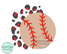 Load image into Gallery viewer, Leopard Baseball/Softball - FILL EMBROIDERY