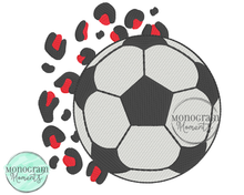Load image into Gallery viewer, Leopard Soccer - FILL EMBROIDERY