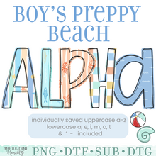 Load image into Gallery viewer, Boy's Preppy Beach Alpha