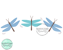 Load image into Gallery viewer, Dragonflies - SKETCH EMBROIDERY