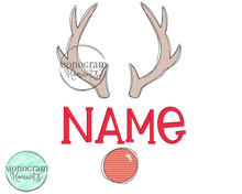 Load image into Gallery viewer, Reindeer Nameplate - SKETCH EMBROIDERY