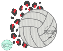 Load image into Gallery viewer, Leopard Volleyball - FILL EMBROIDERY