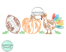 Load image into Gallery viewer, Scribble Fall Trio - SKETCH EMBROIDERY