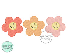 Load image into Gallery viewer, Smiling Flowers - SKETCH EMBROIDERY