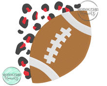 Load image into Gallery viewer, Leopard Football - FILL EMBROIDERY