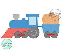 Load image into Gallery viewer, Pumpkin Train - SKETCH EMBROIDERY