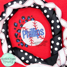 Load image into Gallery viewer, Leopard Baseball/Softball - FILL EMBROIDERY