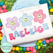 Load image into Gallery viewer, Smiling Flowers - SKETCH EMBROIDERY