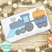 Load image into Gallery viewer, Pumpkin Train - SKETCH EMBROIDERY