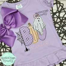 Load image into Gallery viewer, Girl&#39;s Boo Halloween - BEAN APPLIQUE
