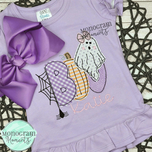 Load image into Gallery viewer, Girl's Boo Halloween - BEAN APPLIQUE