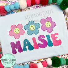 Load image into Gallery viewer, Smiling Flowers - SKETCH EMBROIDERY