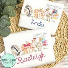 Load image into Gallery viewer, Girl's Scribble Fall Trio - SKETCH EMBROIDERY