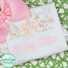 Load image into Gallery viewer, Girl's Scribble Fall Trio - SKETCH EMBROIDERY