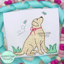 Load image into Gallery viewer, Girl's Lab & Butterflies - BEAN APPLIQUE