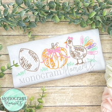 Load image into Gallery viewer, Girl's Scribble Fall Trio - SKETCH EMBROIDERY