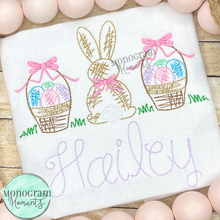 Load image into Gallery viewer, Girl's Scribble Easter Trio- SKETCH EMBROIDERY