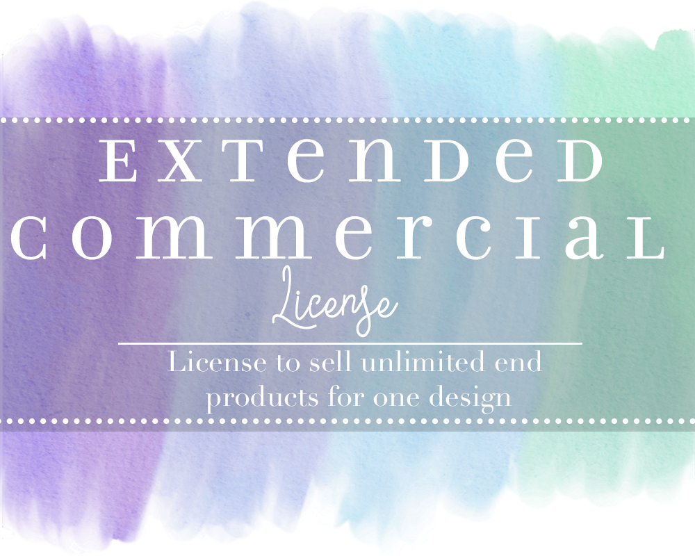 Embroidery Extended Commercial License - Unlimited/One Design