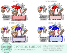 Load image into Gallery viewer, Fun Baseball - Nameplate - GROWING Bundle!
