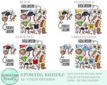 Load image into Gallery viewer, Fun Baseball - Pocket & Back - GROWING Bundle!