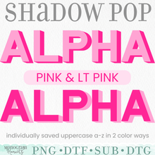 Load image into Gallery viewer, Shadow Pop-Pink & Lt Pink