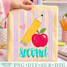 Load image into Gallery viewer, Girl's 2nd Grade Stripes