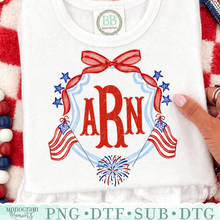 Load image into Gallery viewer, Girl's Patriotic Crest