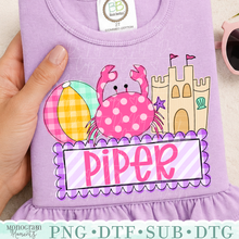 Load image into Gallery viewer, Girl's Beach Pattern Trio