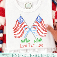 Load image into Gallery viewer, Girl's Land That I Love Flags
