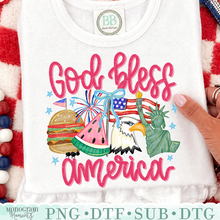 Load image into Gallery viewer, Girl's God Bless America