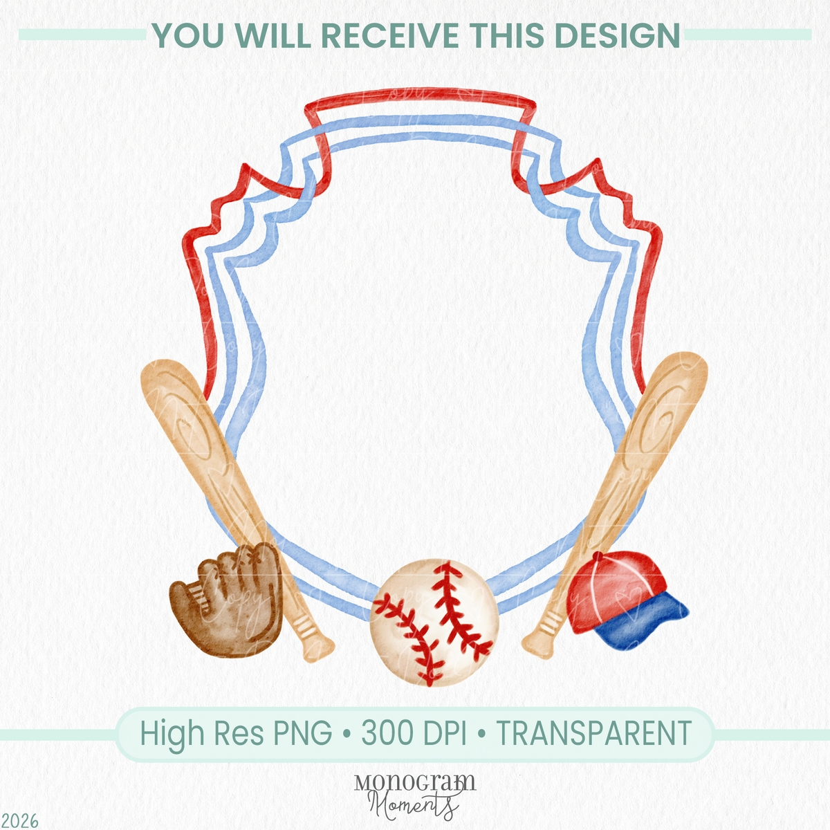 Baseball Crest – Monogram Moments