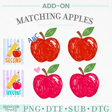 Load image into Gallery viewer, School Stripes Matching Apples