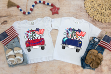 Load image into Gallery viewer, Red 4th of July Vintage Truck