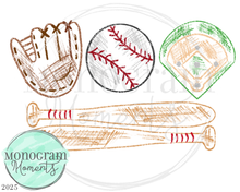 Load image into Gallery viewer, Scribble Baseball