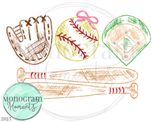 Load image into Gallery viewer, Scribble Softball