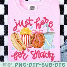 Load image into Gallery viewer, Just Here for Snacks - Girl's Basketball