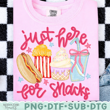 Load image into Gallery viewer, Girl's Just Here for Snacks