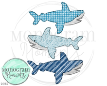 Load image into Gallery viewer, Pattern Sharks