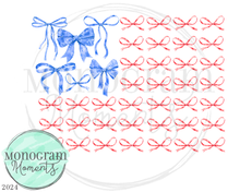 Load image into Gallery viewer, Bow American Flag