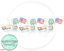 Load image into Gallery viewer, Scribble Patriotic Ducks
