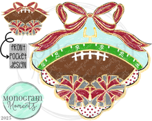 Load image into Gallery viewer, Classy Football- Crimson & Grey