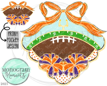Load image into Gallery viewer, Classy Football- Orange & Purple