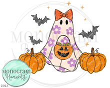 Load image into Gallery viewer, Girl's Retro Ghost Scene