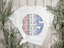 Load image into Gallery viewer, RWB Floral Scallop Mono