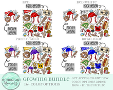 Load image into Gallery viewer, Fun Baseball - Pocket & Back - GROWING Bundle!